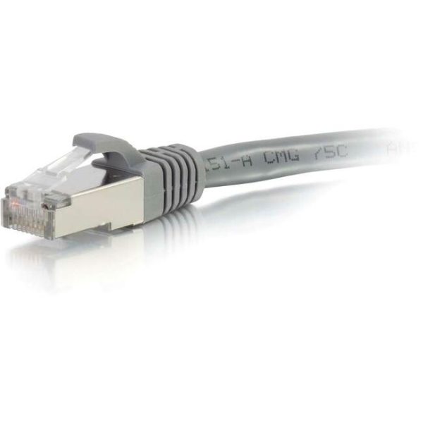 C2G-25ft Cat6a Snagless Shielded (STP) Network Patch Cable - Gray Hot on Sale