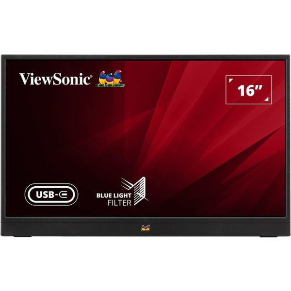 ViewSonic VA1655 15.6  Portable 1080p IPS Monitor with USB C and mini-HDMI Online now