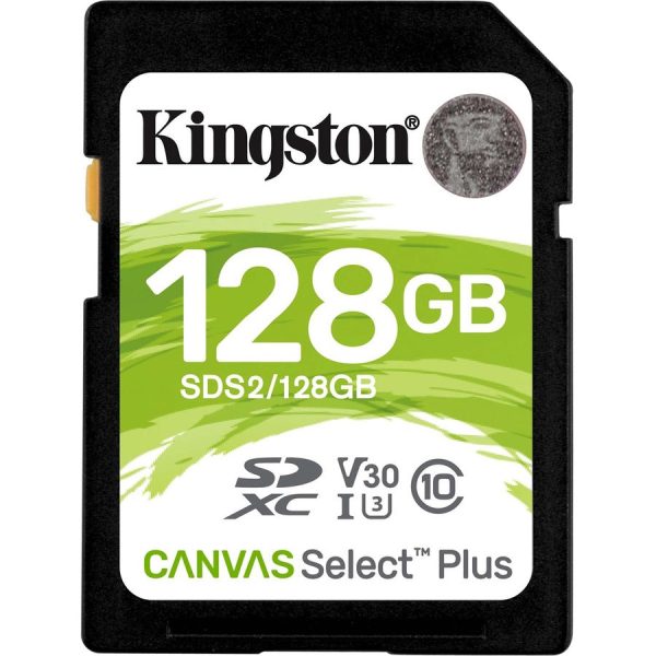 Kingston 128gb Sdxc Canvas Select Plus 100r C10 Uhs-i U3 V30 Cheap