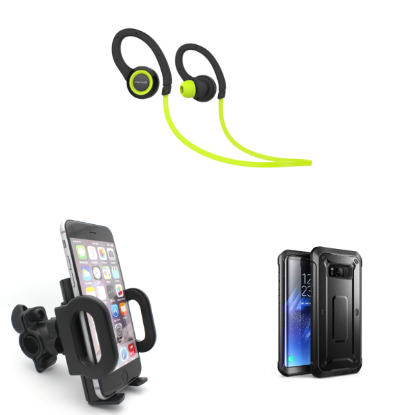 Xenda Bicycle Holder + Sweatproof Sports Wireless Headset + Shock Resistant Rugged Holster Cover Cheap